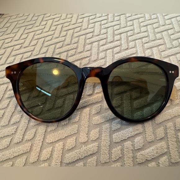 Garrett Leight x Amelie Pichard Tortoise Sunglasses - Picture 1 of 2